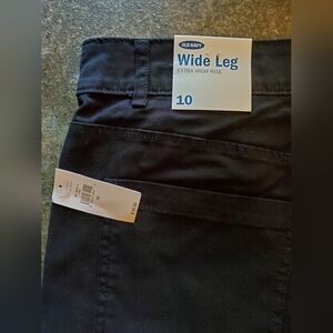 Old Navy Black Extra High Rise Wide Leg Pants